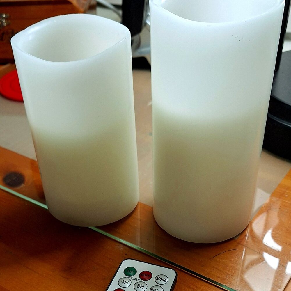 Waterproof Indoor/Outdoor Flameless Led Candles With Remote